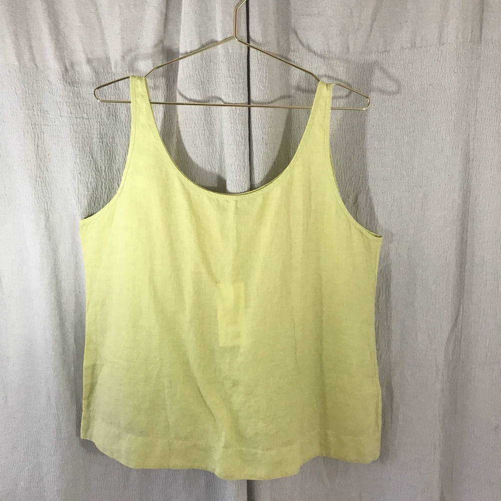 Eileen Fisher light green scoop neck tank